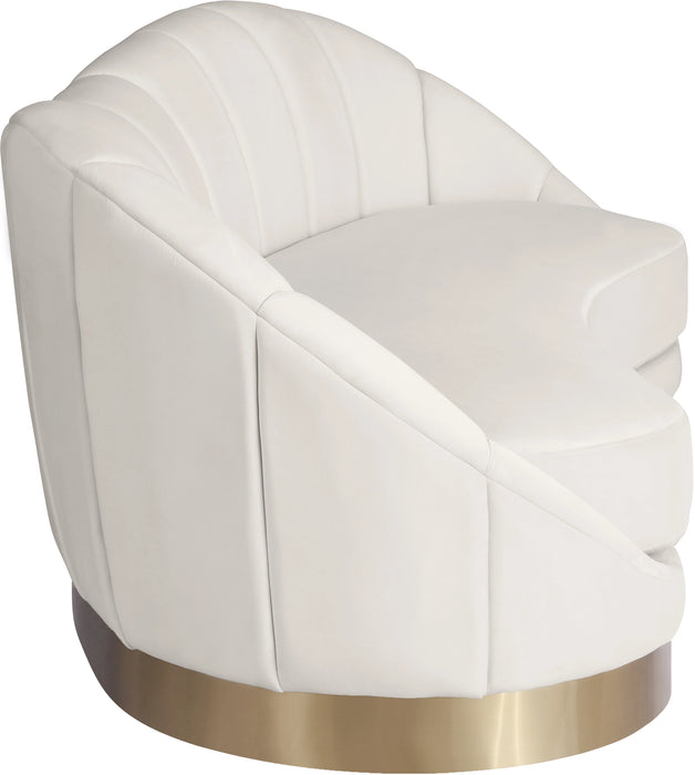 Shelly Cream Velvet Sofa