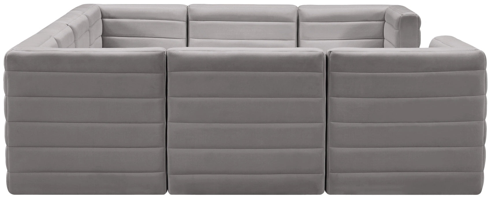 Quincy Grey Velvet Modular Sectional