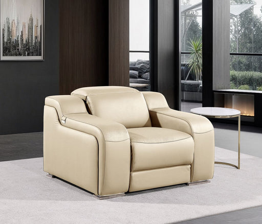 Global United 6111 Beige Power Reclining Chair