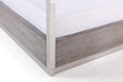 Arlene Modern Grey Elm & Stainless Steel Canopy Bed