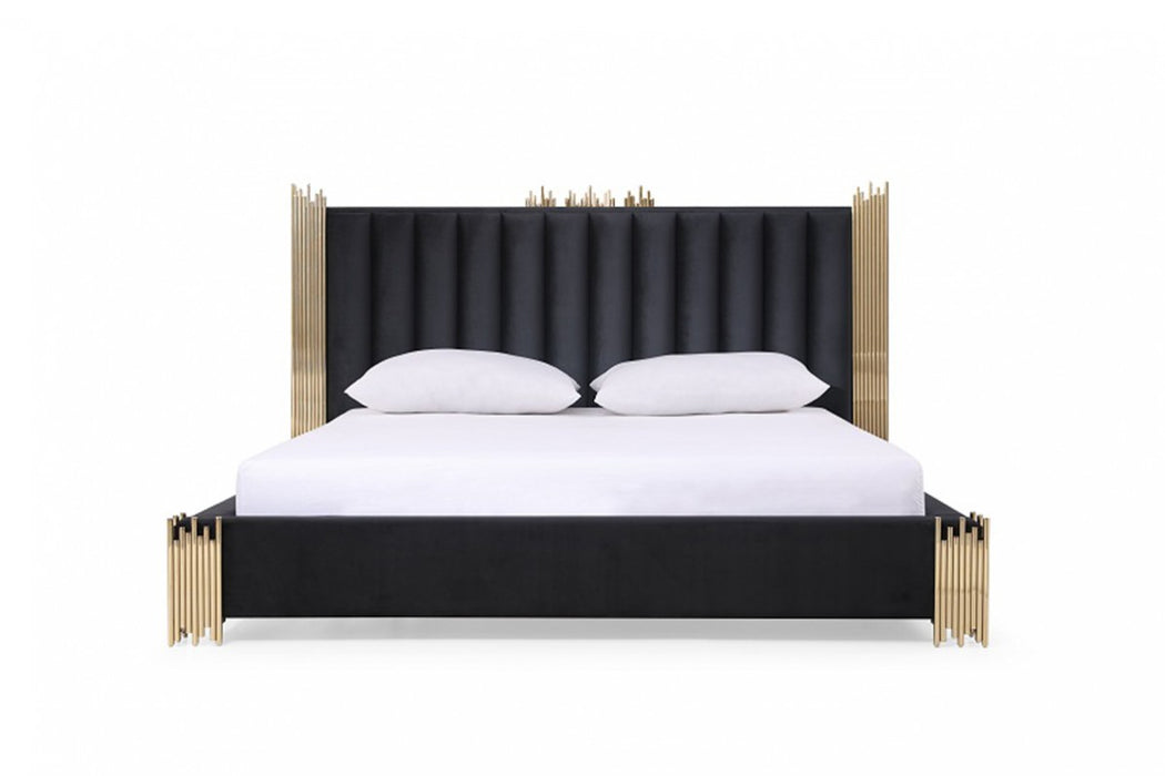 Token Modern Black & Gold Bed