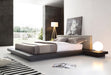 Queen Opal Modern Wenge & Grey Platform Bed