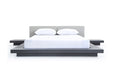Opal Modern Wenge & Grey Platform Bed