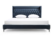 Wales Modern Blue Fabric Bed