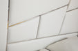 Chrysler Modern White Bonded Leather Bed
