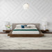 Tokyo - Contemporary Walnut and Grey Platform Bed