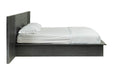 Manchester- Contemporary Platform Dark Grey Q Bed