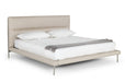 Bergeron - Contemporary Cream Woven Fabric Bed