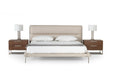 Bergeron - Contemporary Cream Woven Fabric Bed