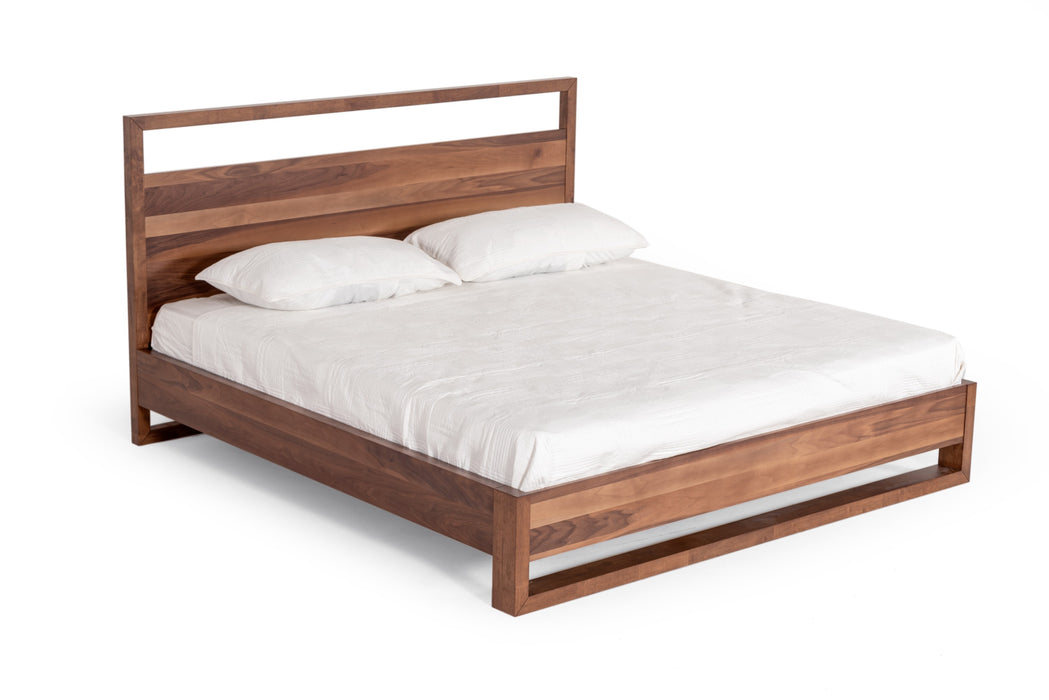 Eastern King Berlin - Modern Walnut Bed