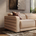 Bianca - Modern Brown Leather Sectional Sofa w/ 3 Recliners