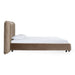 Breslow - Modern Dark Taupe Velvet Bed