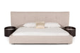 Brittany - Modern Beige Fabric Bed