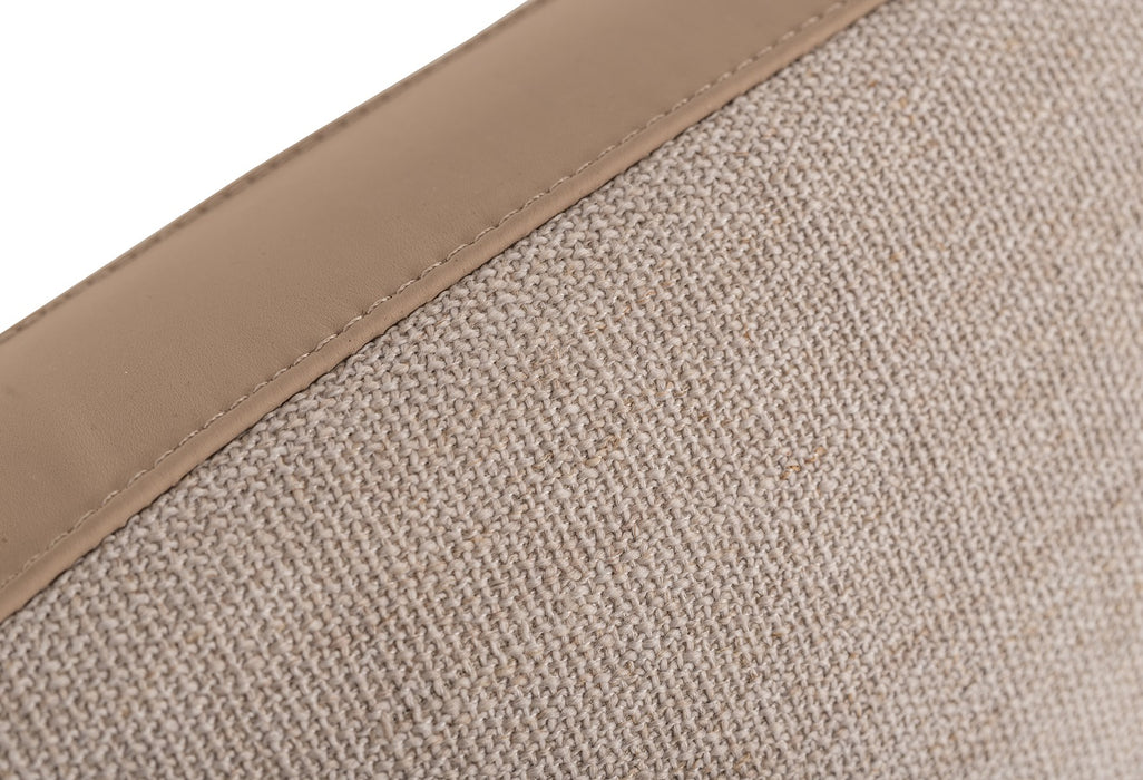 Brittany - Eastern King Modern Grey Fabric Bed