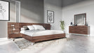 Brooklyn - Italian Modern Walnut Bed
