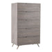 Bronx Italian Modern Faux Concrete & Grey Chest