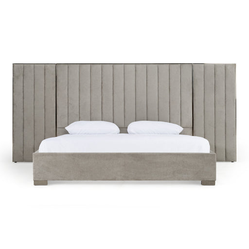 Buckley - Modern Grey & Black Stainless Steel Bed