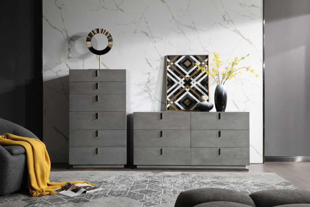 Buckley - Modern Grey Crackle Chest