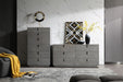 Buckley - Modern Grey Crackle Chest