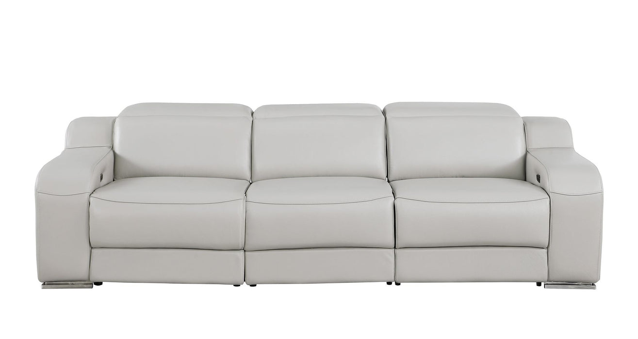 Global United 6111 Power Reclining Sofa | Genuine Leather
