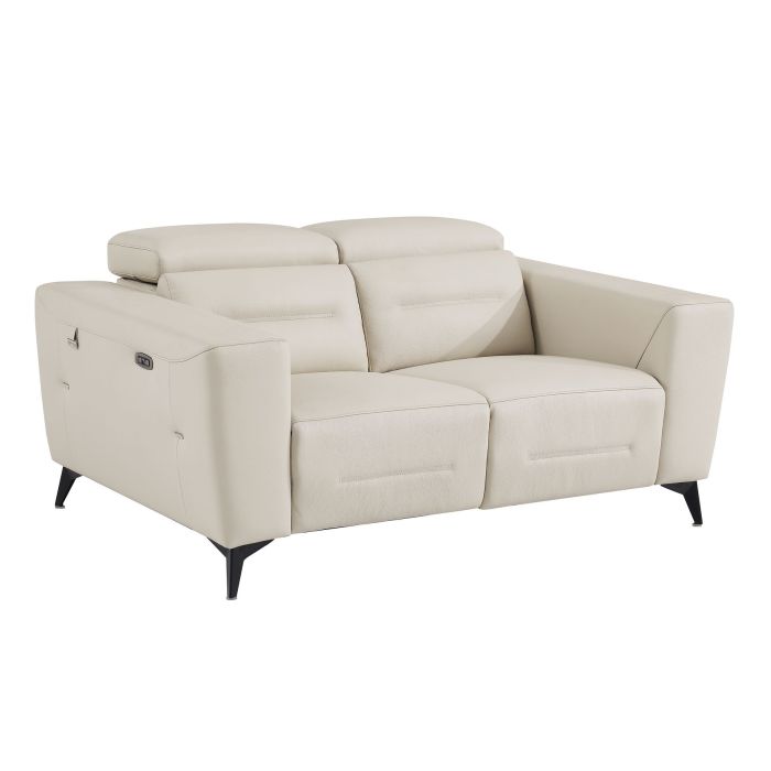 DivanItalia 989 Power Reclining Loveseat | Italian Leather