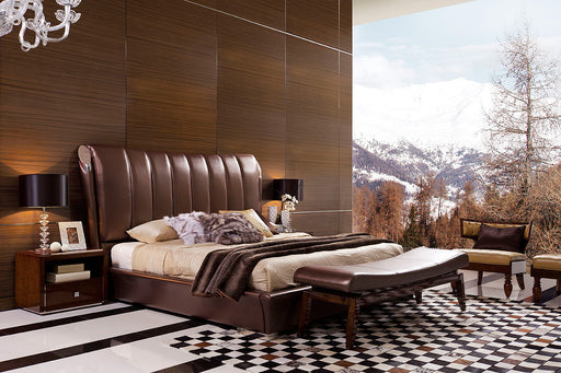 Temptation Caesar Italian Classical Design Leather Platform King Bed