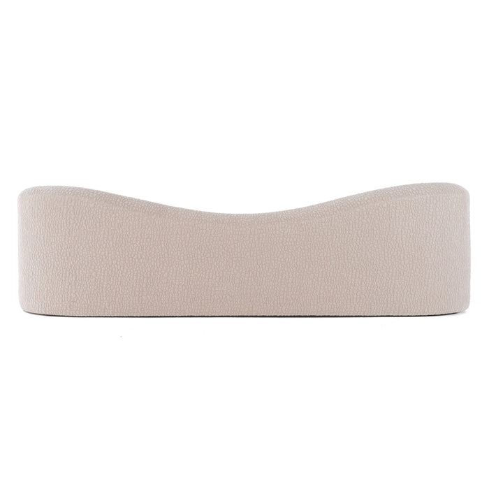 Calico - Contemporary Beige Pebble Fabric 3-Seat Sofa