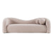 Calico - Contemporary Beige Pebble Fabric 4-Seat Sofa