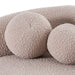 Calico - Contemporary Beige Pebble Fabric 4-Seat Sofa