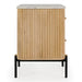 Cambridge White Marble & Mango 2 Drawer Nightstand