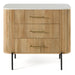 Cambridge White Marble & Mango 3 Drawer Dresser