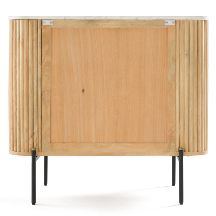 Cambridge White Marble & Mango 3 Drawer Dresser