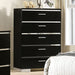 BARLIE  CHEST - Black Contemporary Chest | NorCal Furniture Santa Clara CA