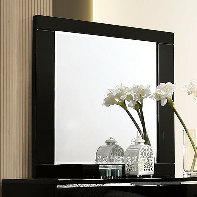 BARLIE  MIRROR - Black Contemporary Mirror | NorCal Furniture Santa Clara CA
