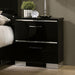 BARLIE  NIGHTSTAND - Black Contemporary Night Stand | NorCal Furniture Santa Clara CA
