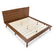 Carmen Mid-Century Modern Walnut Bed