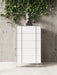 Cartier - Modern White + Stainless Steel Chest