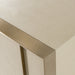Cartier - Modern Beige Shagreen and Brushed Brass Chest