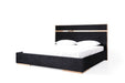Cartier - Modern Black + Rose Gold Bed + Nightstands