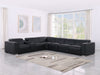 Global United 1208 Black 7PC Sectional