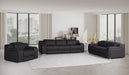 Global United 6111 3-Piece Reclining Set – Black (Hero)