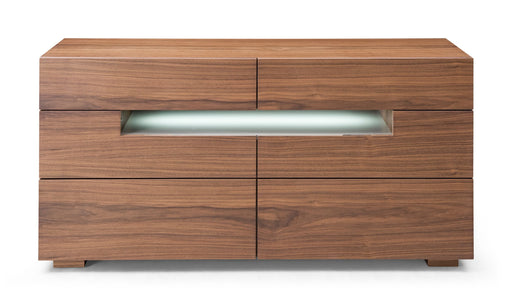Ceres - Contemporary LED Walnut Dresser