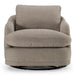 Chantry - Modern Grey Sand Fabric Swivel Accent Chair