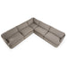 Chantry - Modern Grey Sand Fabric Sectional Sofa