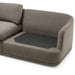 Chantry - Modern Grey Sand Fabric Sectional Sofa