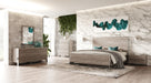 Charlene Modern Grey Elm & Stainless Steel Bedroom Set
