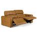 Chevak - Modern Brown Leather Sofa w/ 2 Recliners