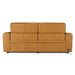 Chevak - Modern Brown Leather Sofa w/ 2 Recliners