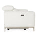 Chignik - Modern White Leather Sofa w/ 2 Recliners