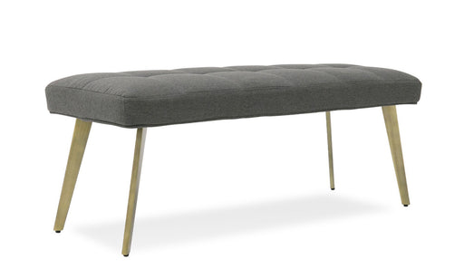 Cici - Contemporary Grey & Antique Brass Bench